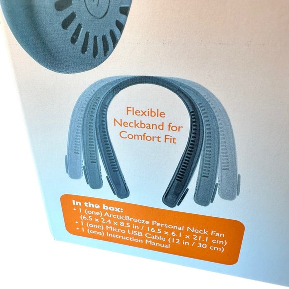 Tech Solutions Arctic Breeze Personal Neck Fan NIB - Picture 2 of 7